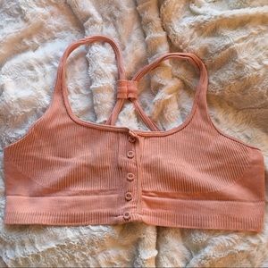 Free People Buttondown Racerback Bralette